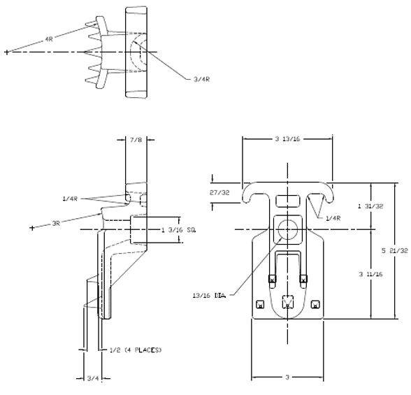 C3/4GH Dim Drawing Image