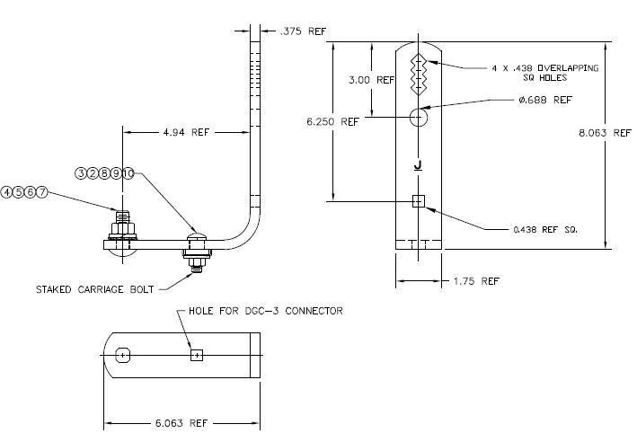 D-1611-SCEG Dim Drawing Image