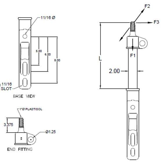 Single Phase Ridge Pin Dim Drawing Image