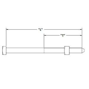 TDG 5/8 Inch Diameter Machine Bolt Dim Drawing Image