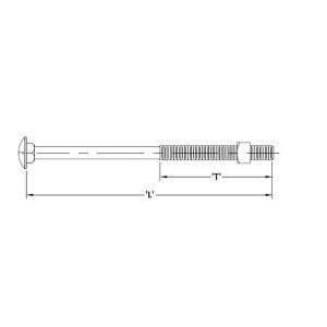 3/8 Inch Diameter - Minimum Tensile Strength 4,250 Lbs. Dim Drawing Image