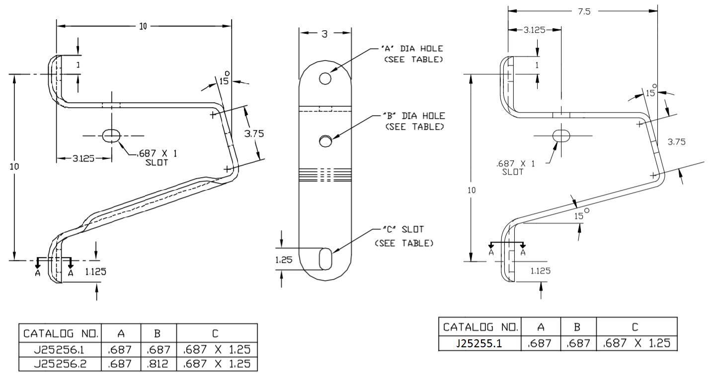 J25255 Dim Drawing Image