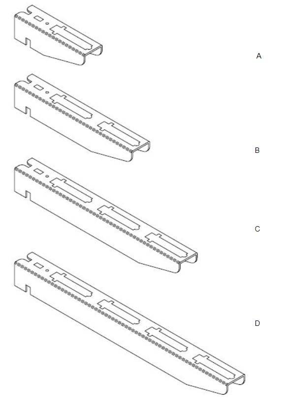 CABLE SUPPORTS Dim Drawing Image