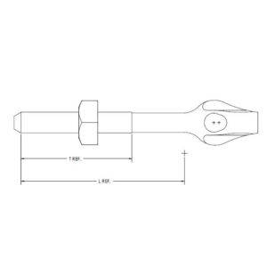 TDG Straight Type Dim Drawing Image