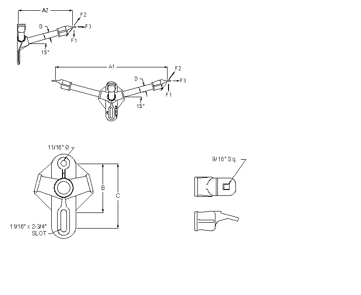 Three Phase - Single Position Dim Drawing Image