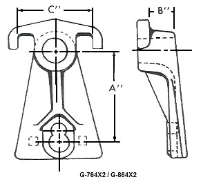 G764X2 Dim Drawing Image