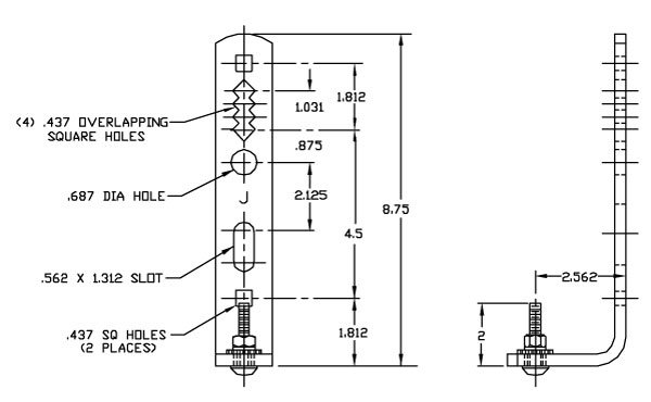 J24516 Drawing Dim Drawing Image