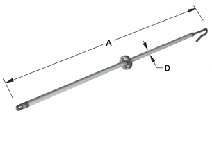 Padlocking Stick Dim Drawing Image