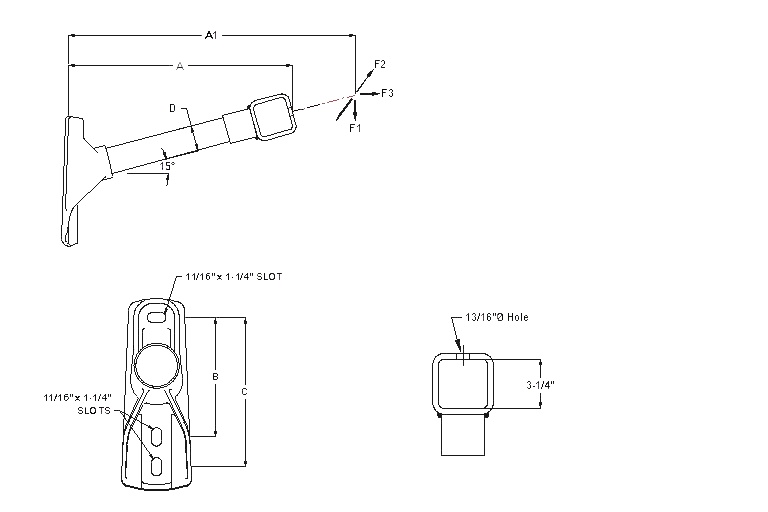 Single Phase - Line Post Dim Drawing Image