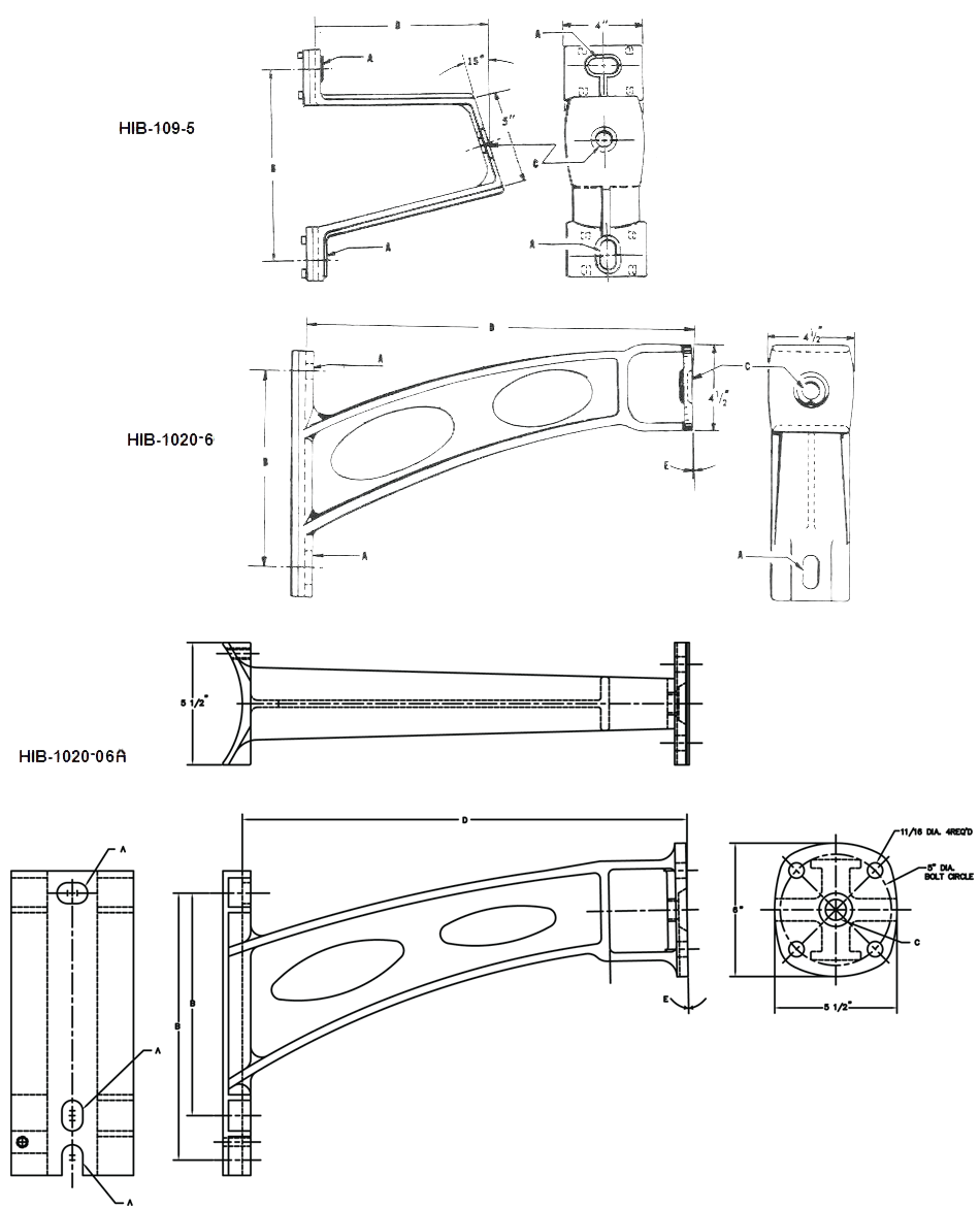 HIB-109-5 Dim Drawing Image