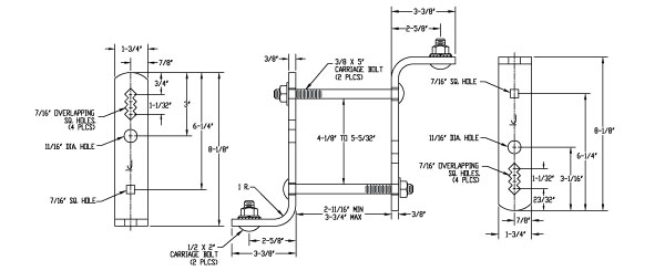 D1629M Dim Drawing Image